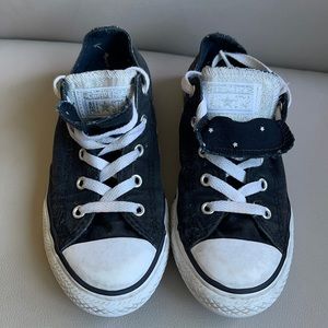 Girls Size 3 Black Converse